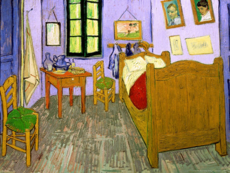 The Bedroom at Arles - Vincent Van Gogh Paintings - Click Image to Close